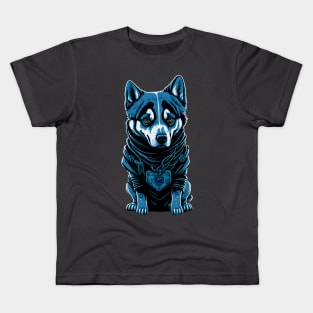 Kawaii Sci Fi Cartoon Dog Design Kids T-Shirt